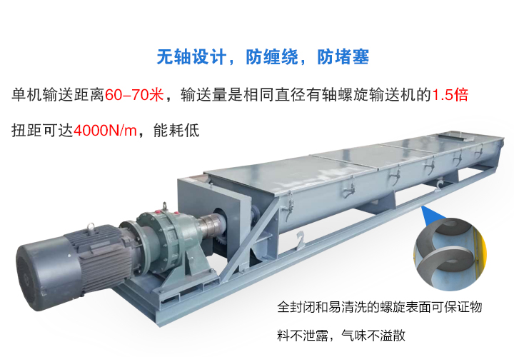 無軸螺旋輸送機（jī）特點