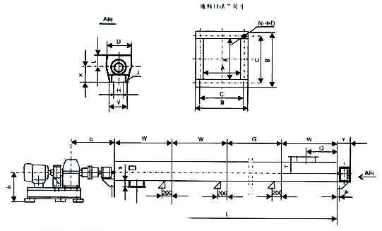 LS螺旋（xuán）輸送機安裝圖